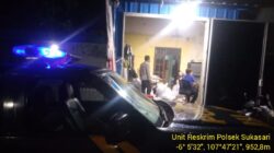 Anggota Polsek Sukasari Laksanakan Patroli KRYD Blue Light / Malam hari di Wilayah Kecamatan Sukasari Kabupaten Sumedang