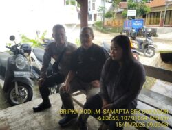 Langkah Preventif dilaksanakan Unit Samapta Sebagai upaya menjaga situasi kamtibmas yang kondusif pada siang hari diwilayah Kec sukasari