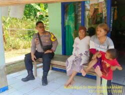 Aipda Agus Sukmana melaksanakan giat Sambang/ silaturahmi kamtibmas ke warga masyarakat