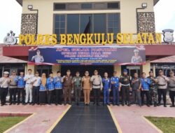 Yevri Sudianto Wakil Bupati Bengkulu Selatan hadiri Apel Gelar Pasukan Operasi Zebra Nala 2025.