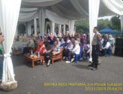Kapolsek Sukasari Beserta Kanit Samapta Polsek Sukasari Memberikan Himbauan Kamtibmas Sebagai Langkah Preventif demi terciptanya Situasi yang Kondusif