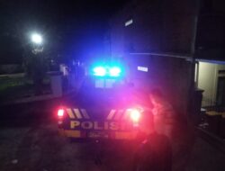 Anggota Polsek Sukasari Laksanakan Patroli KRYD Blue Light / Malam hari di Wilayah Kecamatan Sukasari Kabupaten Sumedang