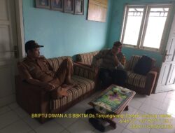Briptu Diwan Ahmad melaksanakan sambang/silatrahmi Kamtibmas dan dumas keliling dalam rangka BEYOND TRUST PRESISI di wilayah Kec. Tanjungmedar
