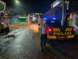 Anggota Polsek Sukasari Laksanakan Patroli KRYD Blue Light / Malam hari di Wilayah Kecamatan Sukasari Kabupaten Sumedang