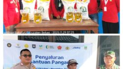 Kaur Kesra Desa Kedung Pengawas Bersama Peltu Hermawan dan Bripka Hadid, Tegaskan Bantuan Pangan Secara Gratis Tanpa Pungutan