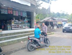 Bripka Yuyun Yuwana melaksanakan sambang/silatrahmi Kamtibmas dan dumas keliling dalam rangka BEYOND TRUST PRESISI di wilayah Kec. Tanjungmedar