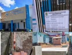 Kantor Puskesmas Belida Darat Di Diduga Dijadikan Santapan Empuk Oknum Pemborong Untuk Merampok Uang Negara