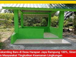 Poskamling Baru di Desa Harapan Jaya Rampung 100%, Sinergi TNI dan Masyarakat Tingkatkan Keamanan Lingkungan