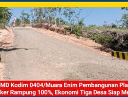 TMMD Kodim 0404/Muara Enim Pembangunan Plat Duiker Rampung 100%, Ekonomi Tiga Desa Siap Meroket