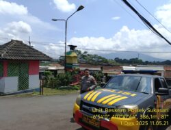 Kapolsek Sukasari Beserta Kanit Samapta Polsek Sukasari memberikan himbauan Kamtibmas demi terciptanya Situasi yang kondusif