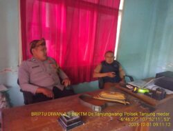 Briptu Diwan Ahmad melaksanakan sambang/silatrahmi Kamtibmas dan dumas keliling dalam rangka BEYOND TRUST PRESISI