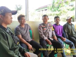 Aipda Dani Santika melaksanakan sambang/silatrahmi Kamtibmas dan dumas keliling dalam rangka BEYOND TRUST PRESISI di wilayah Kec. Tanjungmedar