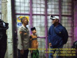 Anggota Polsek Sukasari Laksanakan Patroli KRYD Blue Light / Malam hari di Wilayah Kecamatan Sukasari Kabupaten Sumedang