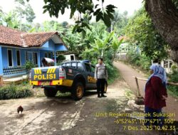 Kapolsek Sukasari Beserta Kanit Samapta Polsek Sukasari Memberikan Himbauan Kamtibmas Sebagai langkah Preventif demi terciptanya Situasi Kondusif