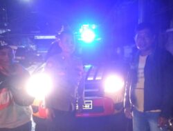 Anggota Polsek Sukasari Laksanakan Patroli KRYD Blue Light / Malam hari di Wilayah Kecamatan Sukasari Kabupaten Sumedang