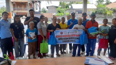 DPD GIAN Buleleng Wujudkan Kepedulian Sosial lewat Aksi Nasional P4GN, Bagikan Sembako untuk Lansia di Tiga Desa