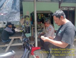 Bripka Yuyun Yuwana melaksanakan sambang/silatrahmi Kamtibmas dan dumas keliling dalam rangka BEYOND TRUST PRESISI