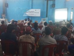 Bhabinkamtibmas Desa Nanggerang Giat Sambang Dan Silaturahmi Kepada Desa binaan menghadiri kegiatan perubahan Musrenbangdes ke 2 tahun 2026.