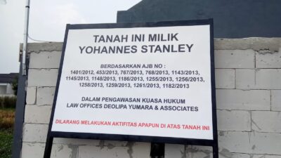 Yohanes Stanley Terkejut Karena Sebagian Lahan Miliknya Sudah Berubah Menjadi Kawasan Hunian Warga.