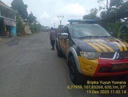 Antisipasi terjadinya C3 (Curas,Curat, dan Curanmor) Polsek Tanjungmedar Polres Sumedang Polda Jabar melaksanakan KRYD siang hari