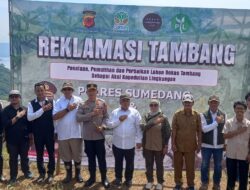 Diinisiasi Polres Sumedang, 35.000 Pohon Buah Hijaukan 60 Hektare Lahan Kritis Eks Tambang