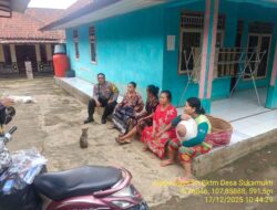 Bhabinkamtibmas Desa Sukamukti Aipda Agus Sukmana Laksanakan Silaturahmi Kamtibmas dan Dumas Keliling dalam Rangka BEYOND TRUST PRESISI.  