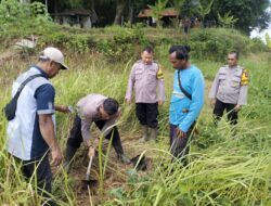 Polres Sumedang Gelar Zoom Meeting dan Penanaman Pohon di Lahan Bekas Tambang Ujungjaya