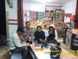 Anggota Polsek Sukasari Laksanakan Patroli KRYD Blue Light / Malam hari di Wilayah Kecamatan Sukasari Kabupaten Sumedang