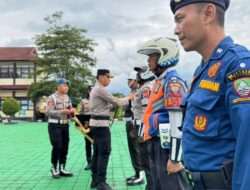 Polres Sumedang Gelar Apel Gelar Pasukan Operasi Lilin Lodaya 2025