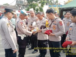 Polres Sumedang Laksanakan Apel Pagi dan Gaktibplin Personel di Pos Pam Situraja
