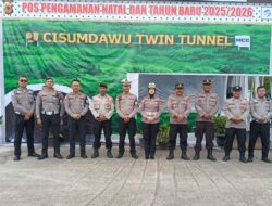 Kasi SIM Polda Jabar Kunjungi Pos Pengamanan Rest Area 203 Tol Cisumdawu