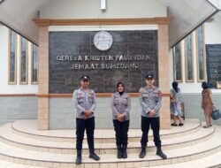 Polres Sumedang Amankan Kebaktian Minggu Jemaat GKP Sumedang, Ibadah Berlangsung Aman dan Kondusif