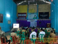 Pembinaan RT dan RW Desa Sukamukti Digelar di GOR Desa