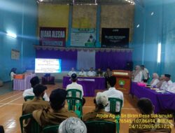 Bhabinkamtibmas Desa Sukamukti Hadiri Pelantikan BPD Antar Waktu dan Rotasi Perangkat Desa