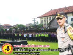 Polda Bali Terjunkan Ratusan Personel Pertebal Pengamanan di Gereja