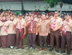 Pramuka Pasukan Pengamanan Natal dan Tahun Baru Seluruh Kwartir Ranting Dilepas Kak Sadiyah