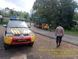 Patroli Antisipasi Kecelakaan dan Bencana Alam di Wilayah Hukum Polsek Tanjungmedar