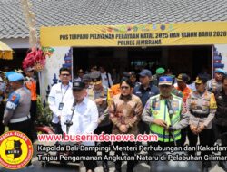 Kapolda Bali Dampingi Menteri Perhubungan dan Kakorlantas Tinjau Pengamanan Angkutan Nataru di Pelabuhan Gilimanuk