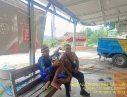 Aipda Agus Sukmana melaksanakan giat Sambang/ silaturahmi kamtibmas ke warga masyarakat