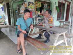 Bhabinkamtibmas Desa Wargaluyu melaksanakan Sambang dan Silaturahmi Kamtibmas