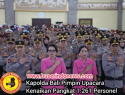 Kapolda Bali Pimpin Upacara Kenaikan Pangkat 1.261 Personel