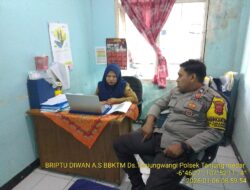 Briptu Diwan Ahmad melaksanakan sambang/silatrahmi Kamtibmas dan dumas keliling dalam rangka BEYOND TRUST PRESISI di wilayah Kec. Tanjungmedar