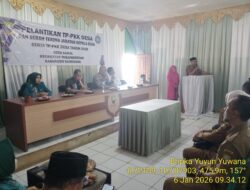 Bhabinkamtibmas dan Babinsa Hadiri Pelantikan TP PKK serta Sertijab Kepala Desa Kamal