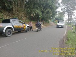 Antisipasi terjadinya C3 (Curas,Curat, dan Curanmor) Polsek Tanjungmedar Polres Sumedang Polda Jabar melaksanakan KRYD siang hari