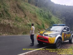 Patroli Antisipasi Kecelakaan dan Bencana Alam di Wilayah Hukum Polsek Tanjungmedar