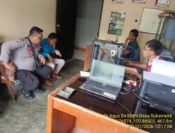 Bhabinkamtibmas Sambang ke Kantor Desa Sukamukti