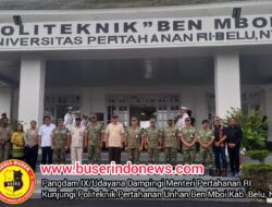 Pangdam IX/Udayana Dampingi Menteri Pertahanan RI Kunjungi Politeknik Pertahanan Unhan Ben Mboi