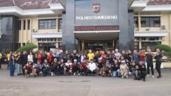 Gowes Gocapan Lodaya, Kapolda Jabar Tinjau Program Penanaman 15.000 Polybag Ubi Cilembu Polres Sumedang