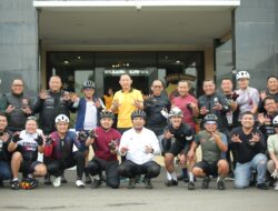 Kapolda Jabar Gelar Gowes Gocapan Lodaya, Finish di Mako Polres Sumedang