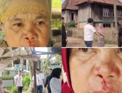 Satreskrim Polda Sumsel Olah TKP Di Desa Sialingan Dugaan Kasus Penganiayaan Lansia Oleh Anak Kades Sialingan